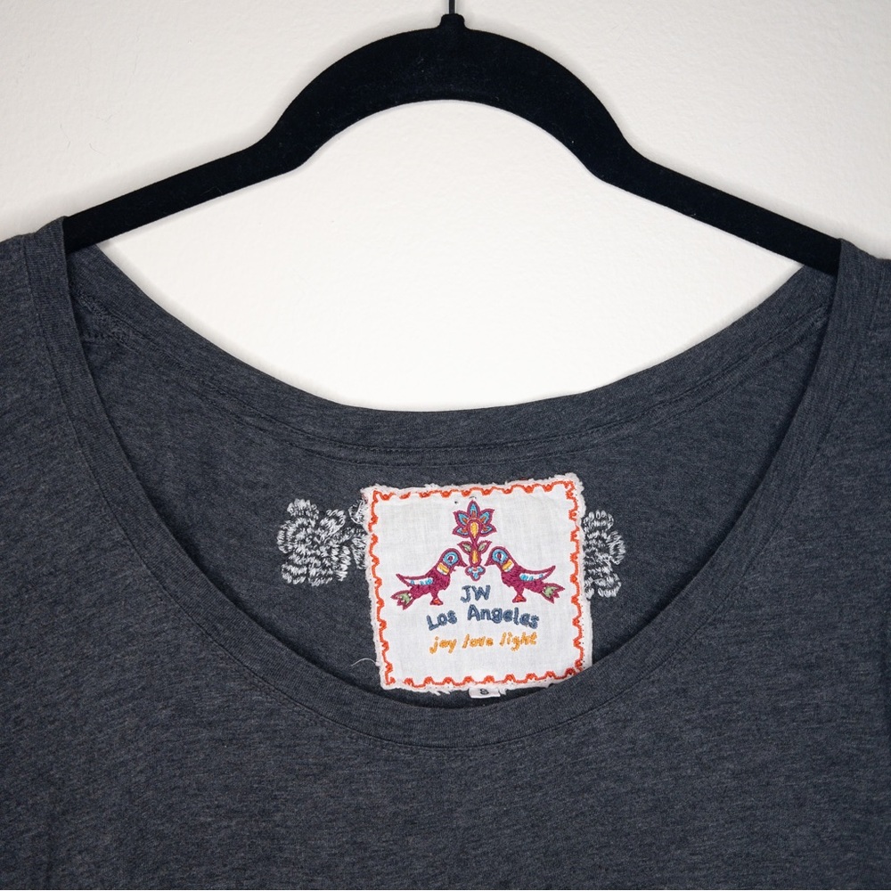 Johnny Was Long Sleeve Embroidered Scoop Neck Blouse - Picture 3 of 7